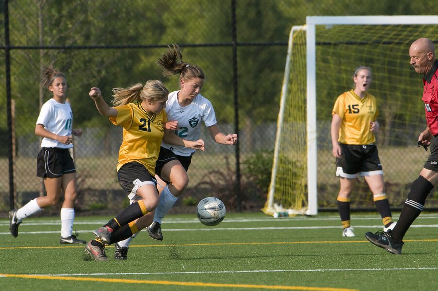 Girls Varsity Soccer Steal