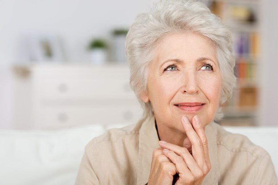 Thoughtful Senior Lady