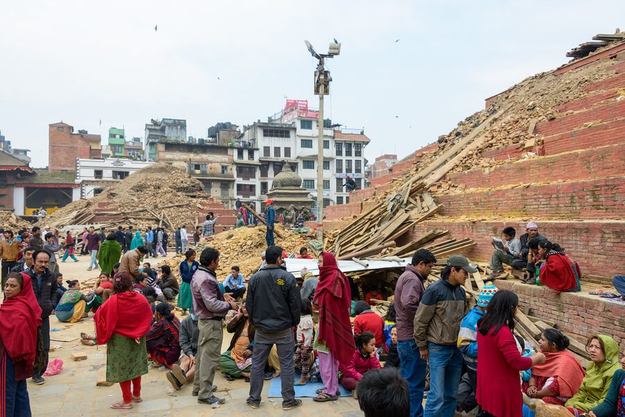 KATHMANDU, NEPAL - APRIL 26, 2015: Durbar Square